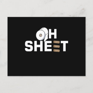 Carte Postale Toilettes en papier Oh Sheet