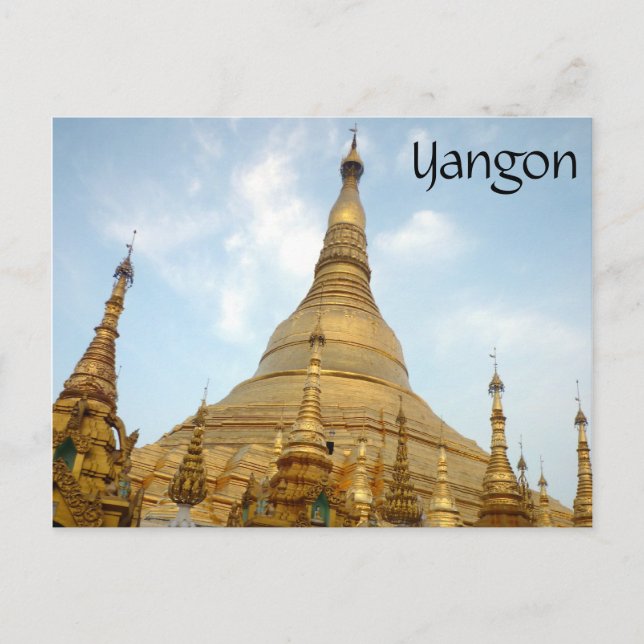 Carte Postale toits dorés shwedagon (Devant)