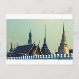 Carte Postale Toits du Grand Palais à Bangkok Thaïlande