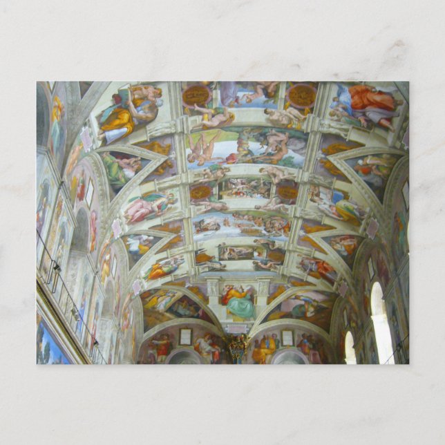 Carte Postale toiture de sistine (Devant)