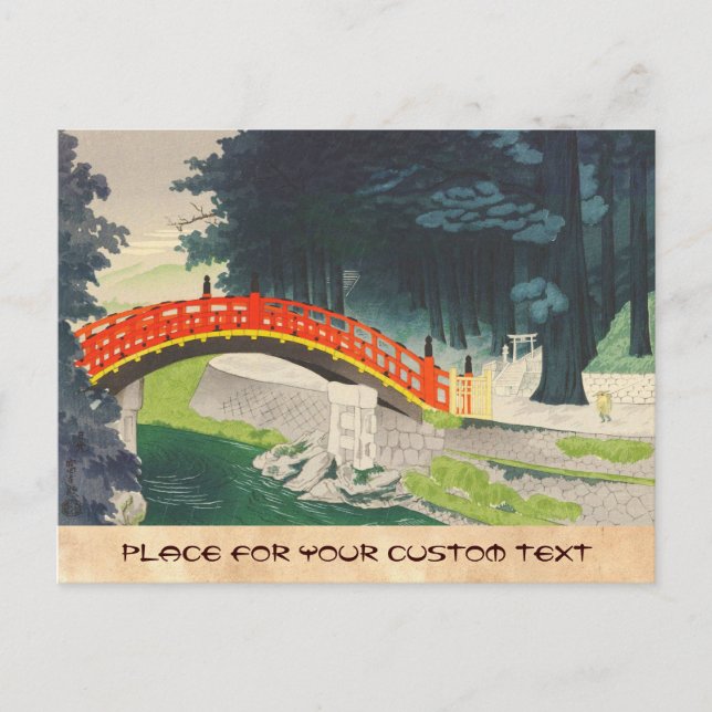 Carte Postale Tokuriki Tomikichiro Nikko japon art japonais (Devant)