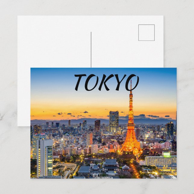 Carte Postale Tokyo (Devant / Derrière)