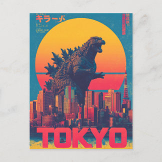 Carte Postale Tokyo Godzilla vintage