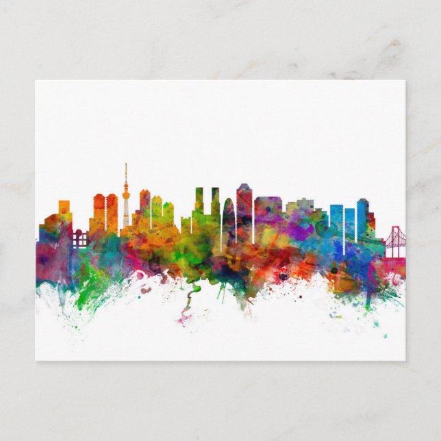 Carte Postale Tokyo Japan Skyline (Devant)