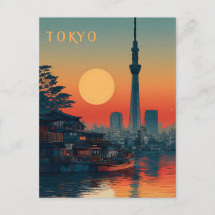 Carte Postale Tokyo Japon vintage
