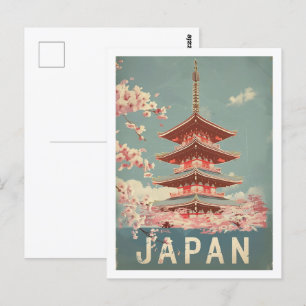 Carte Postale Tokyo Japon Vintage célèbre lieu de voyage