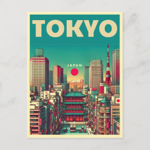Carte Postale Tokyo Japon voyage cadeaux vintages