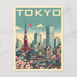 Carte Postale Tokyo Japon voyage cadeaux vintages