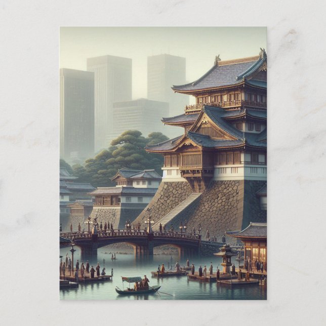 Carte Postale Tokyo Palais impérial paysage Japon Voyage (Devant)
