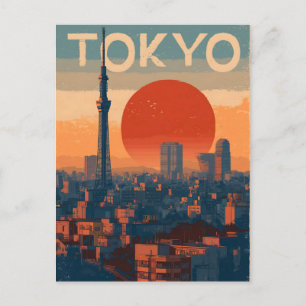 Carte Postale Tokyo vintage