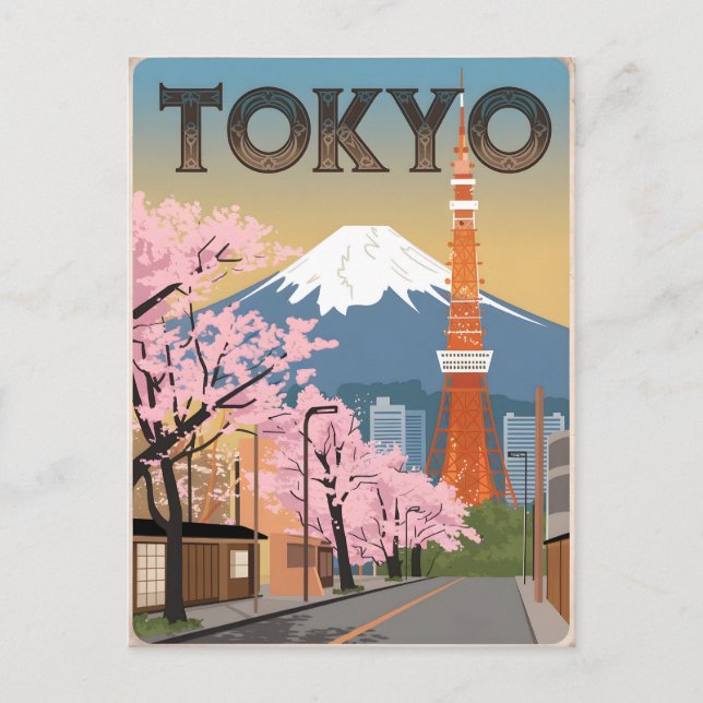 Carte Postale Tokyo vintage (Devant)