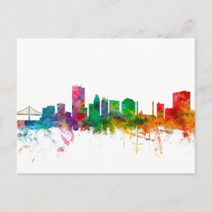 Carte Postale Toledo Ohio Skyline