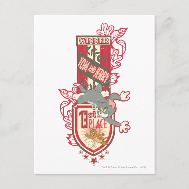 Carte Postale Tom et Jerry 1ère place 1 (Devant)