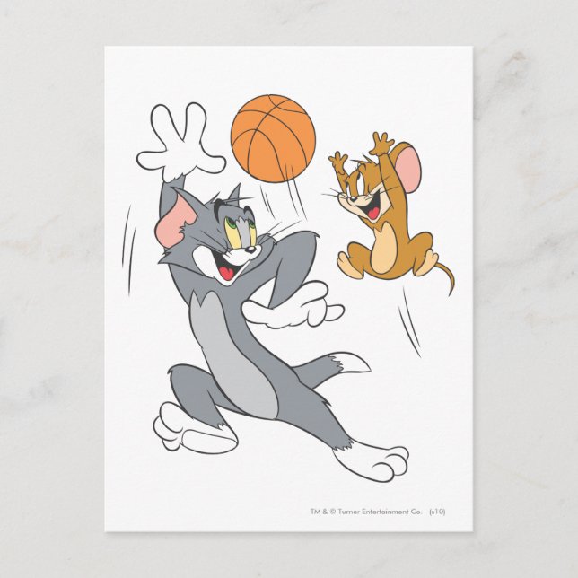 Carte Postale Tom et Jerry Basketball 1 (Devant)