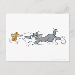 Carte Postale Tom et Jerry Chase