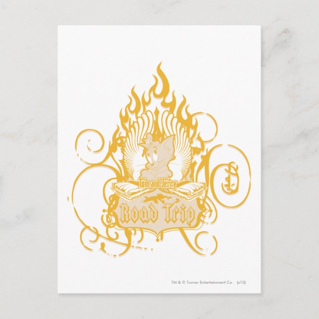 Carte Postale Tom et Jerry Road Trip (Devant)