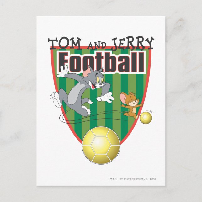Carte Postale Tom et Jerry Soccer (Football) 6 (Devant)