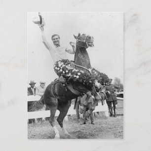 Carte Postale Tom Mélange À Un Spectacle Cheval