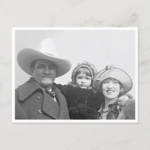 Carte Postale Tom Mix Et Famille