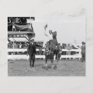 Carte Postale Tom Mix fait des vagues à la foule