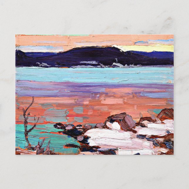 Carte Postale Tom Thomson - Paysage avec neige (Devant)