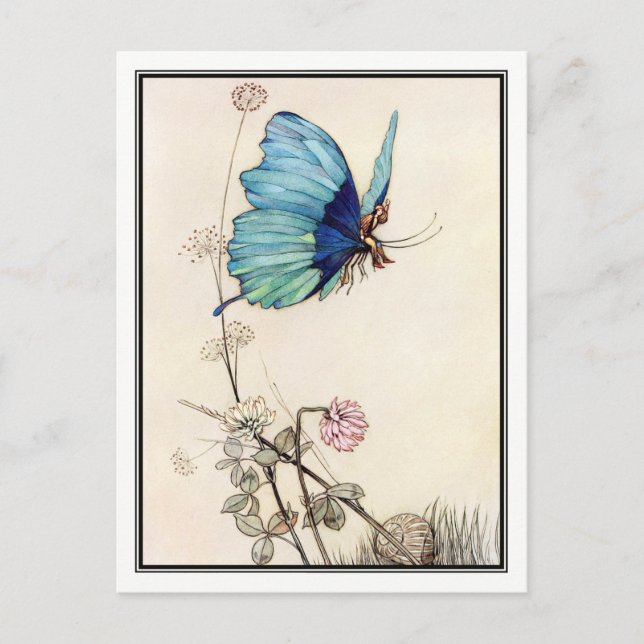 Carte Postale Tom Thumb par Warwick Goble (Devant)