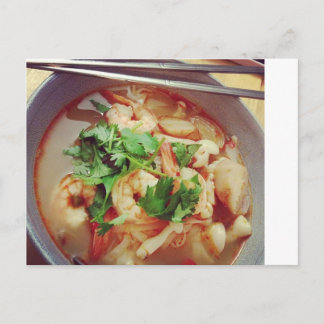 Carte Postale Tom Yum chaud et épicé
