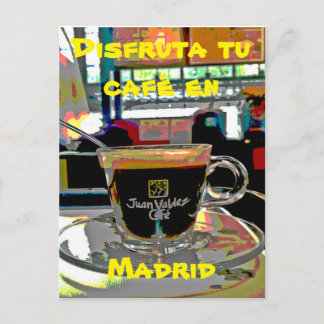 Carte Postale Tomar un café en Madrid España
