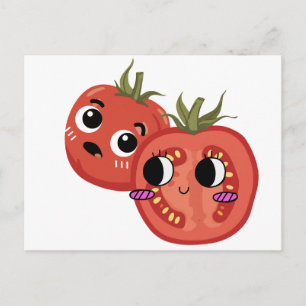 Carte Postale Tomate en admiration