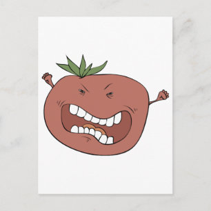 Carte Postale Tomate furieuse