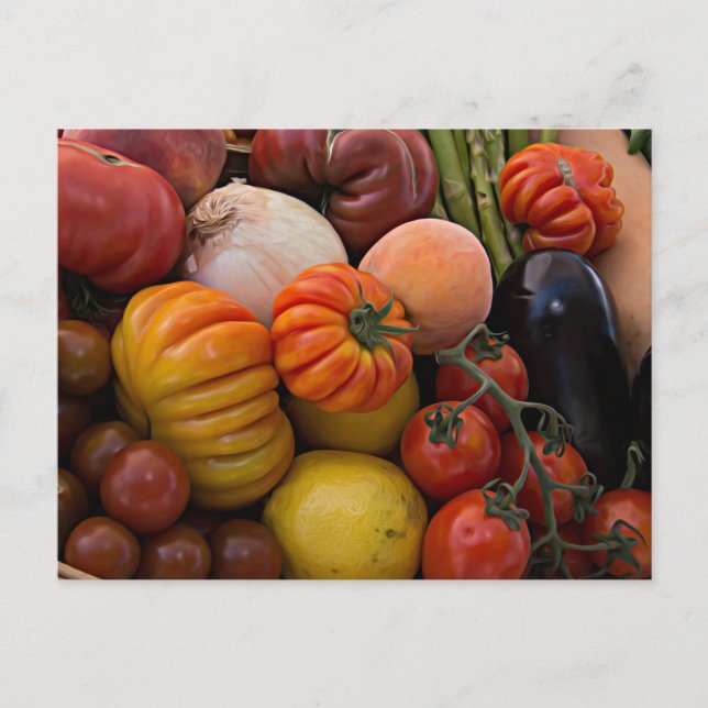 Carte Postale Tomates de l'héloome (Devant)