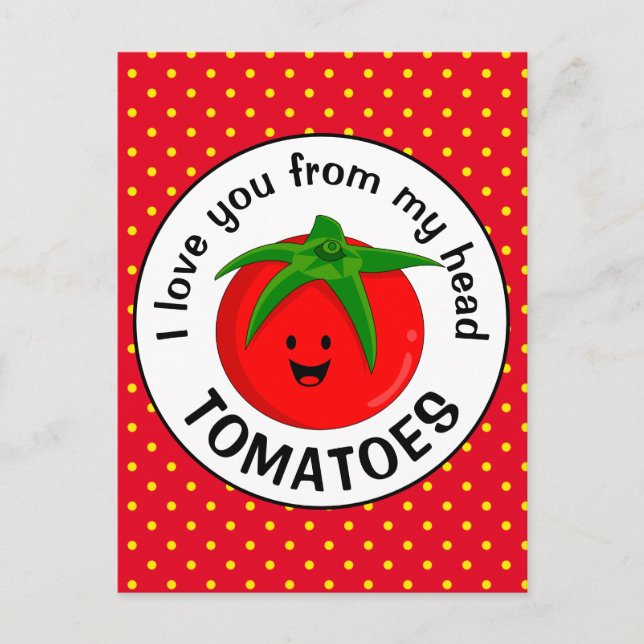 Carte Postale Tomates de ma tête (Devant)