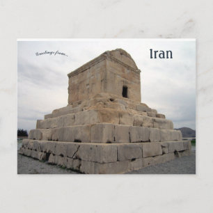 Carte Postale Tombeau de Cyrus le Grand Pasargadae Iran