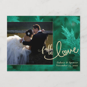 Carte Postale Tomber amoureux de l'automne   Jade Green Photo Me