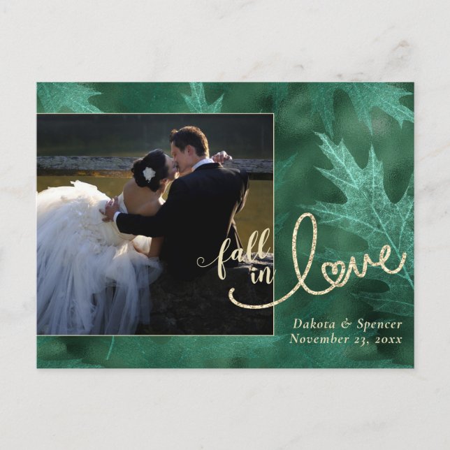 Carte Postale Tomber amoureux de l'automne | Jade Green Photo Me (Devant)