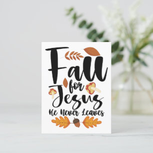 Carte Postale Tombez amoureux de Jésus Il ne quitte jamais l'Act