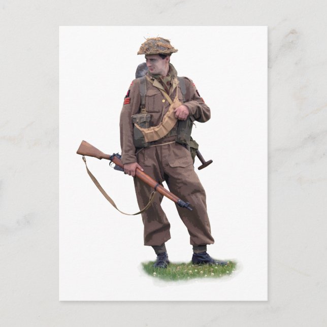 Carte Postale "Tommy" britannique 2ème guerre mondiale (Devant)