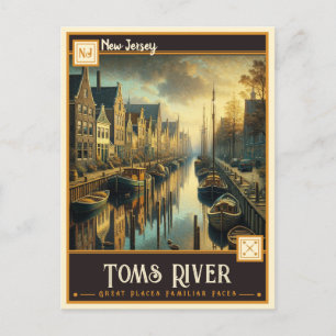 Carte Postale Toms River, New Jersey Vintage