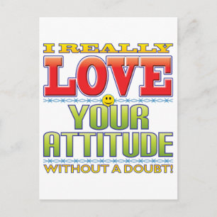 Carte Postale Ton visage d'amour d'attitude