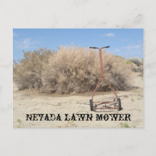 Carte Postale tondeuse à gazon Nevada