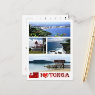 Carte Postale Tonga - J'aime -