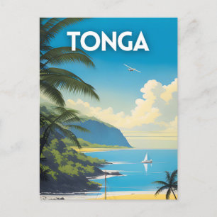 Carte Postale Tonga Travel Art