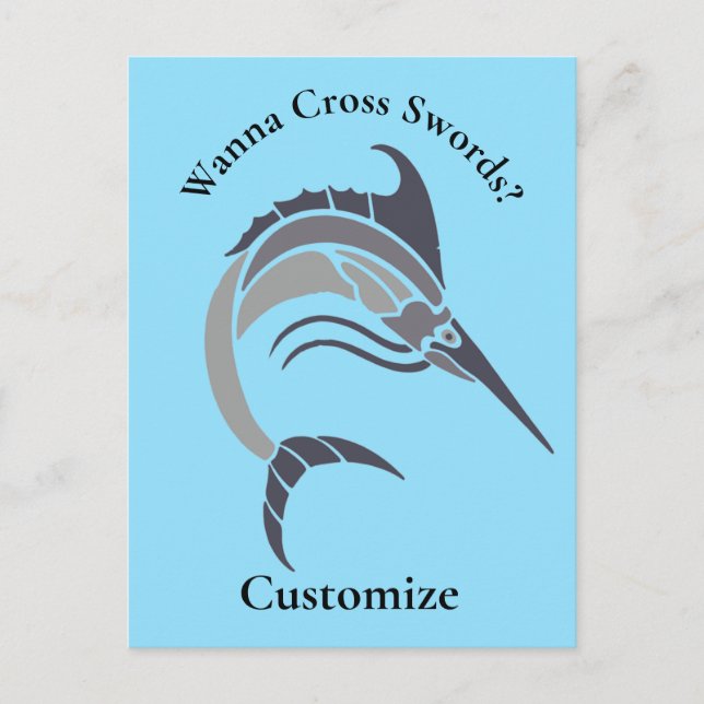 Carte Postale Tonnerre de poisson-épée (Devant)