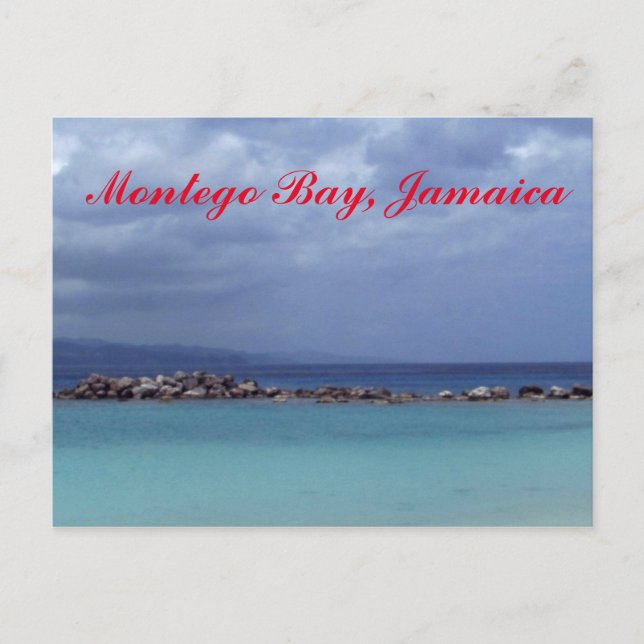 CARTE POSTALE TONS BLEU EN JAMAÏQUE (Devant)
