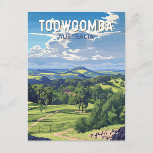 Carte Postale Toowoomba Australia Travel Art Vintage