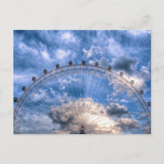 Carte Postale Top moitié du London Eye (Devant)