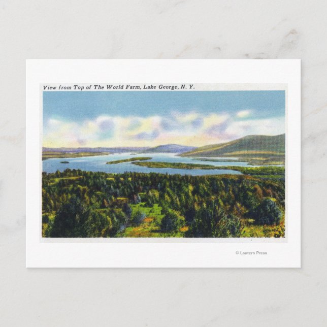 Carte Postale Top of the World Farm Vue sur le lac (Devant)