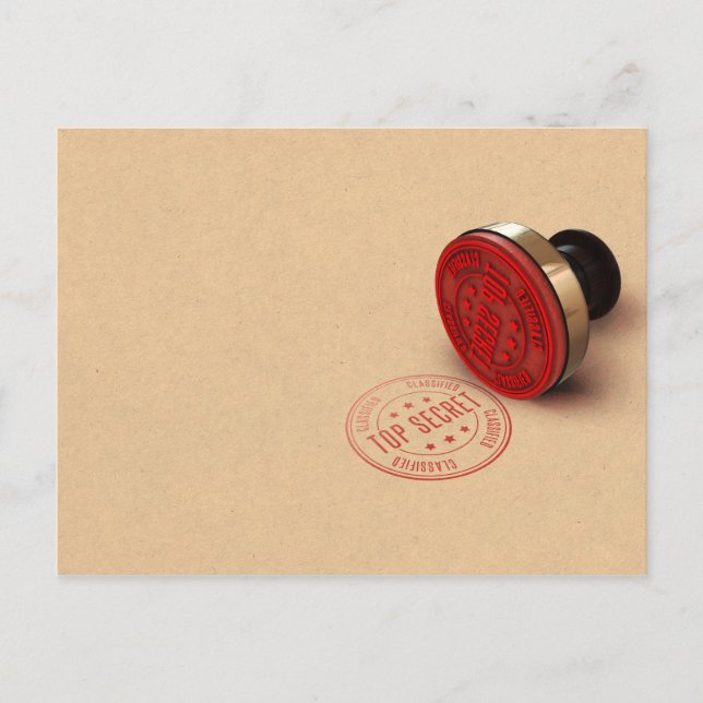 Carte Postale Top Secret Classic Ink Stamp (Devant)