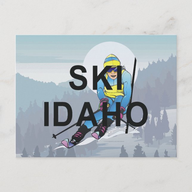 Carte Postale TOP Ski Idaho (Devant)
