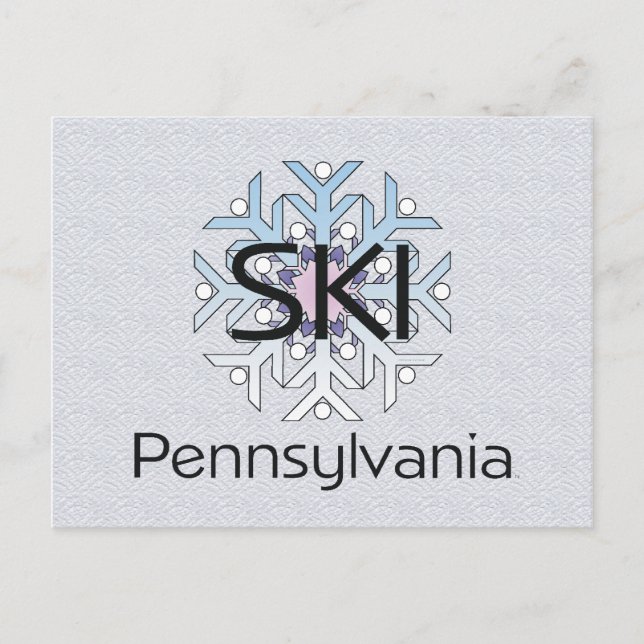 Carte Postale TOP Ski Pennsylvanie (Devant)